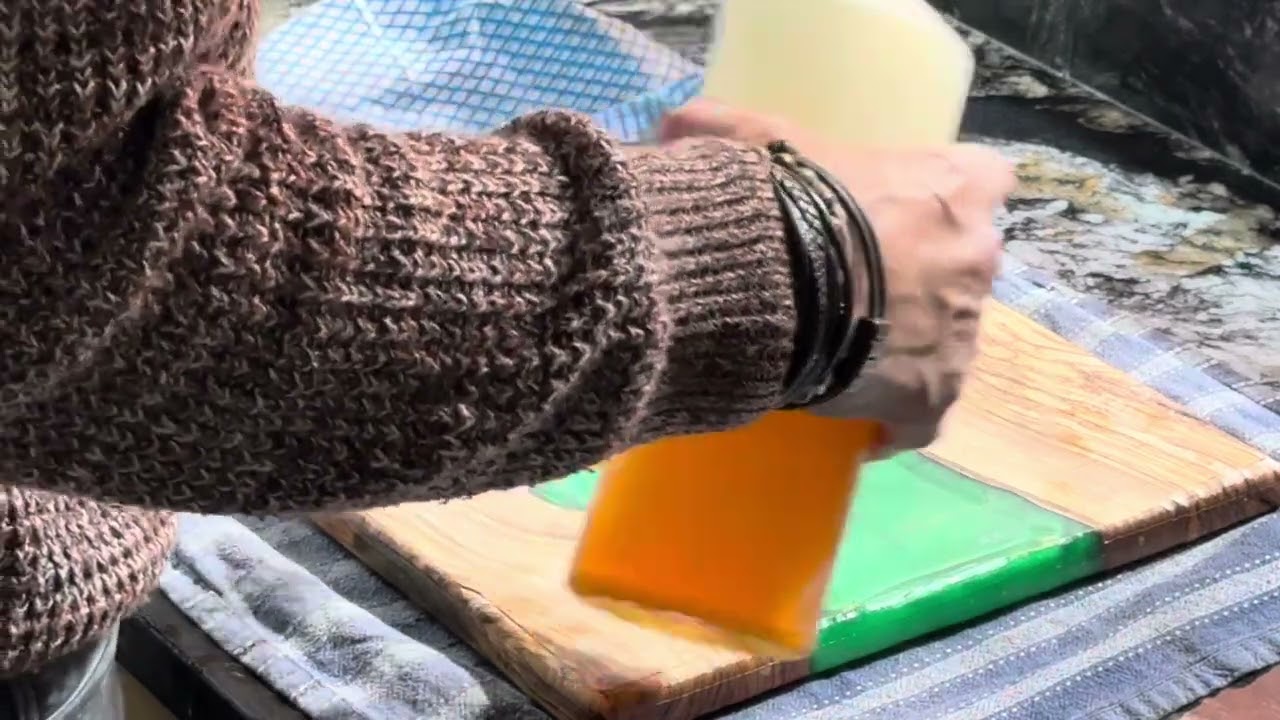 Finishing a Chopping Board