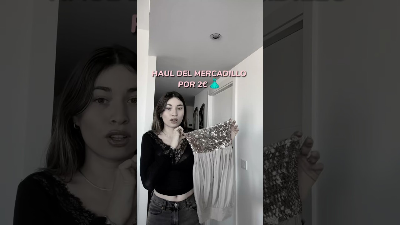HAUL de ROPA por 2&euro; del MERCADILLO #haul #outfit #mercadillo