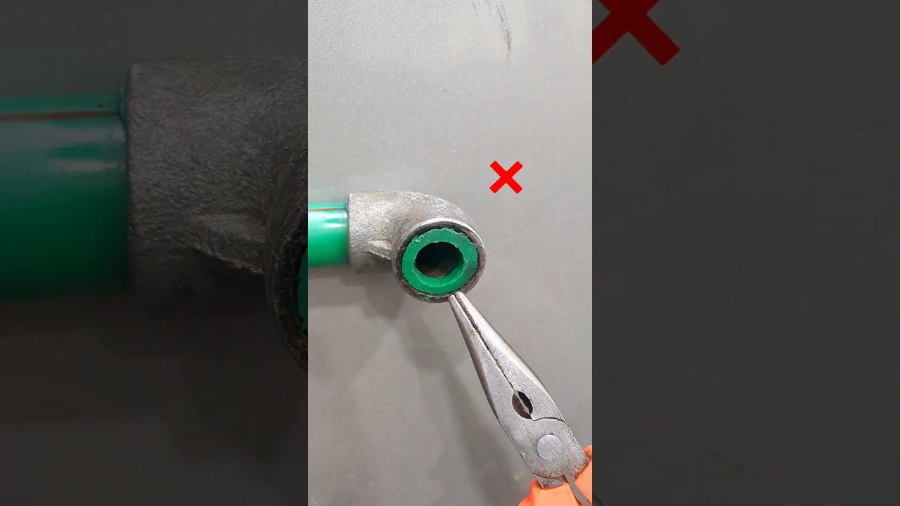 How to remove a piece stuck in a pipe #tricks #shorts #tips #trending