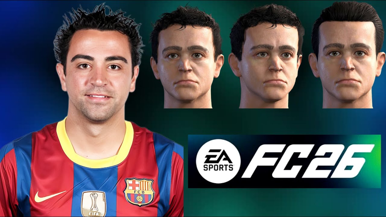 EA FC 26 — Как создать икону Хави из ФК «Барселона» | Профессиональные клубы | Создание лица