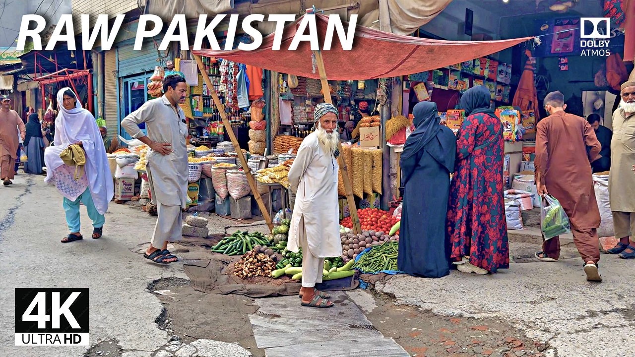 4K Walk Through UNSEEN Mansehra Pakistan | 4K Walk & Captions 🇵🇰