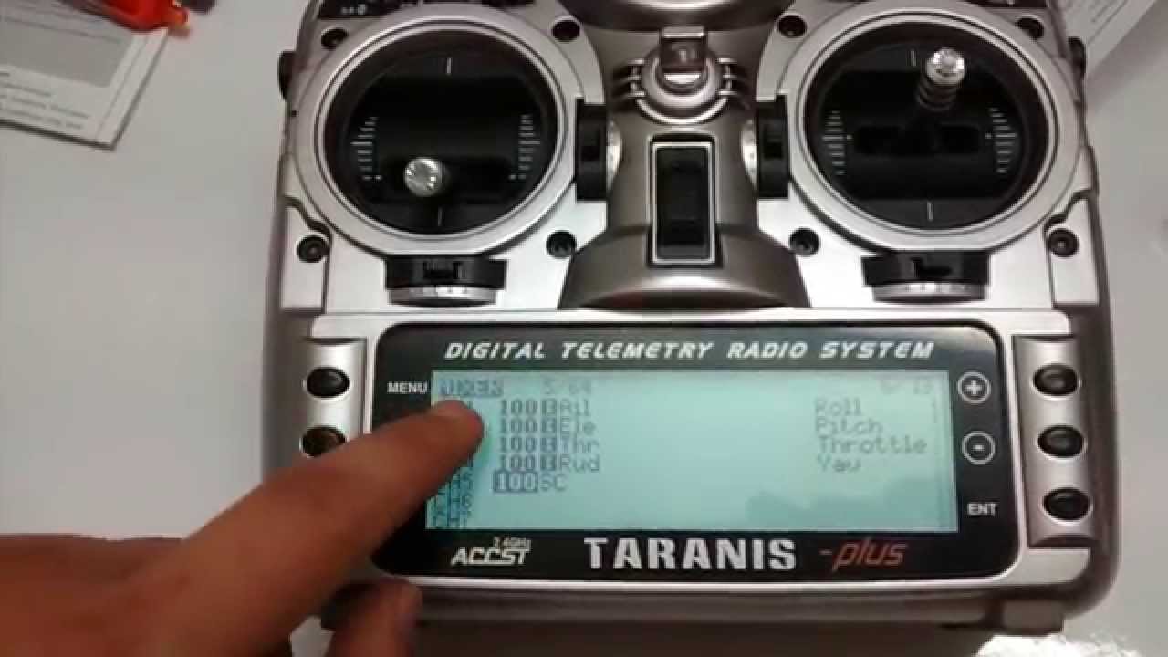 Bind Taranis con un receptor X8R  + Setup básico para multirotor