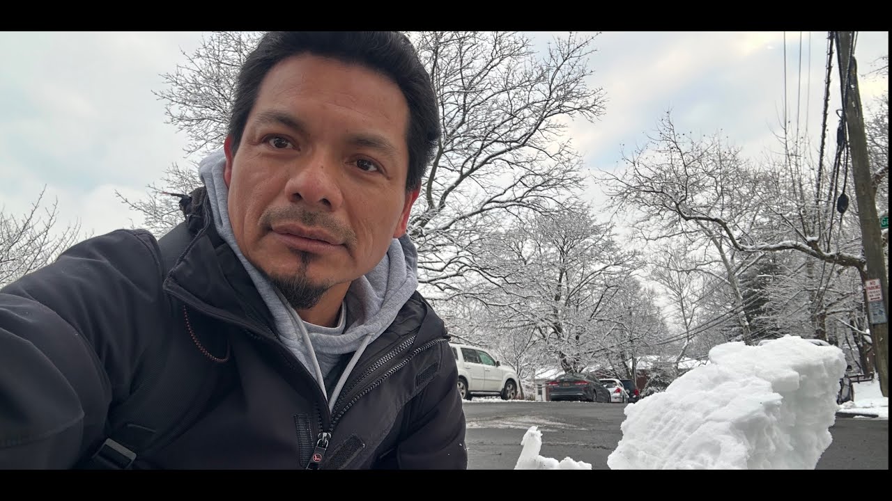 La primera nevada del mes de  enero 2026 en new york