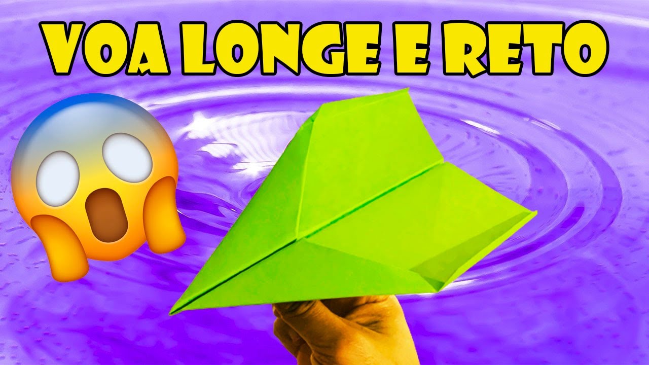 Como fazer um AVIÃO DE PAPEL que voa longe e reto
