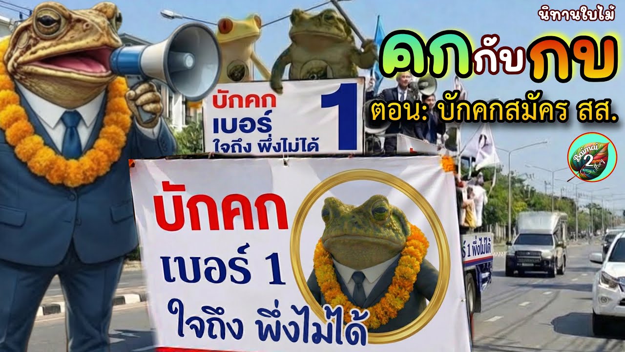 คกกับกบ ตอน :  บักคกสมัคร สส. | #คลายเครียด #พากอีสาน #อ้วนจ่อย  #คกกับกบ| นิทานใบไม้☘️
