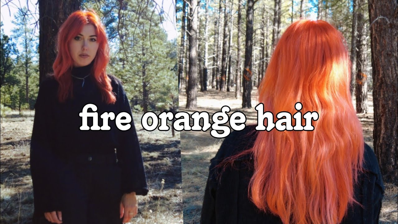 hair dye experiment: fiery orange / neon copper!