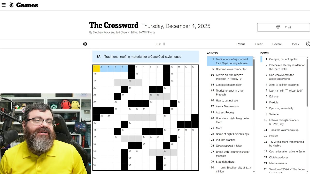Learning Crossword Week 81 | NYT Crossword Thursday Dec 4th, 2025