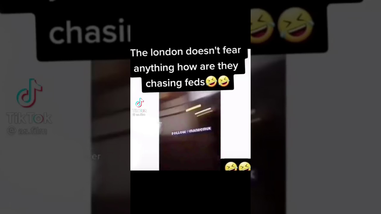 roadmen chasing  police officers in the UK
