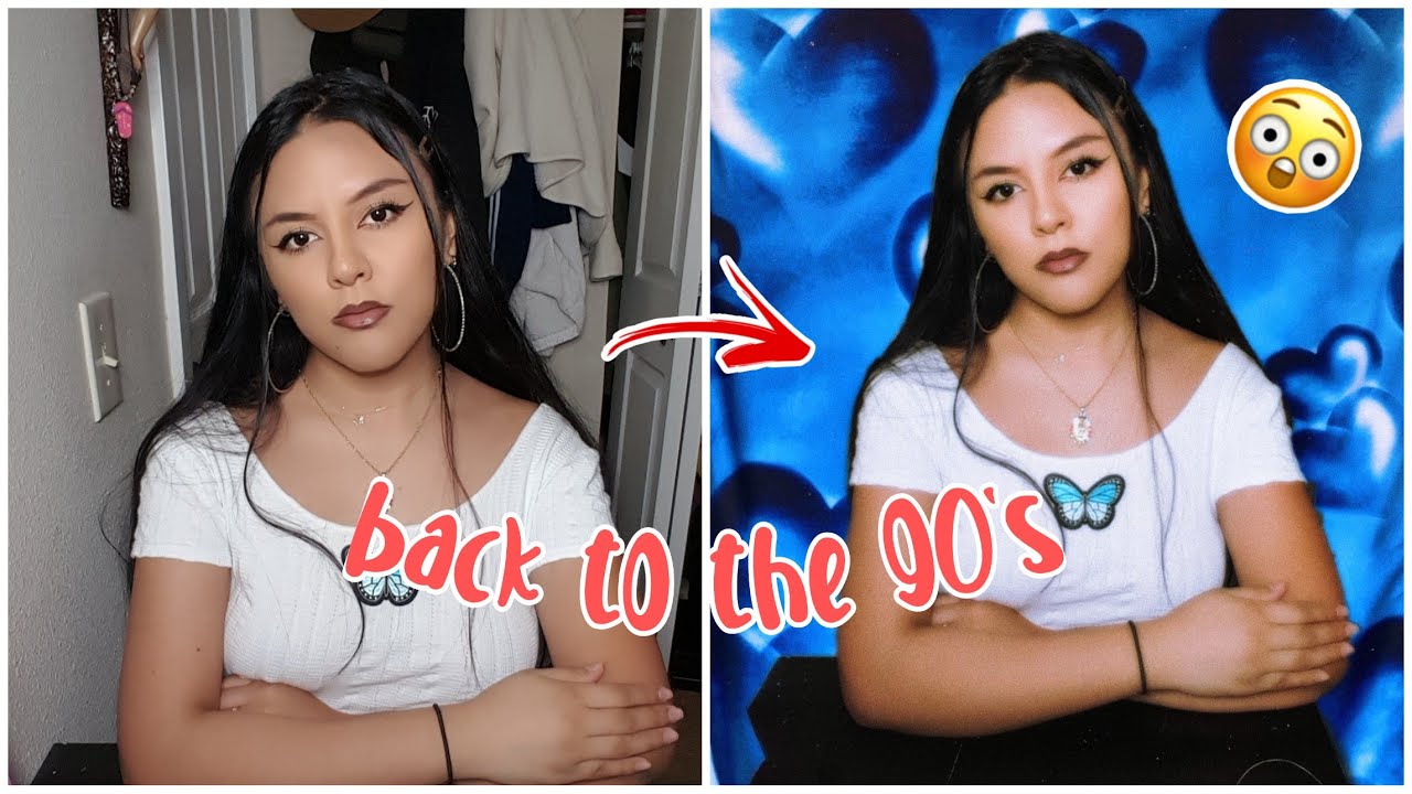 EDITING MYSELF INTO 90's / 2000's GLAMOUR SHOTS *plus tutorial*