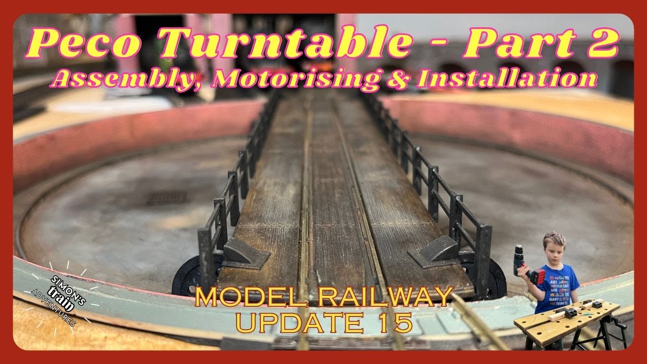 Model Railway Update 15 - assembling, motorising and installing the Peco turntable kit