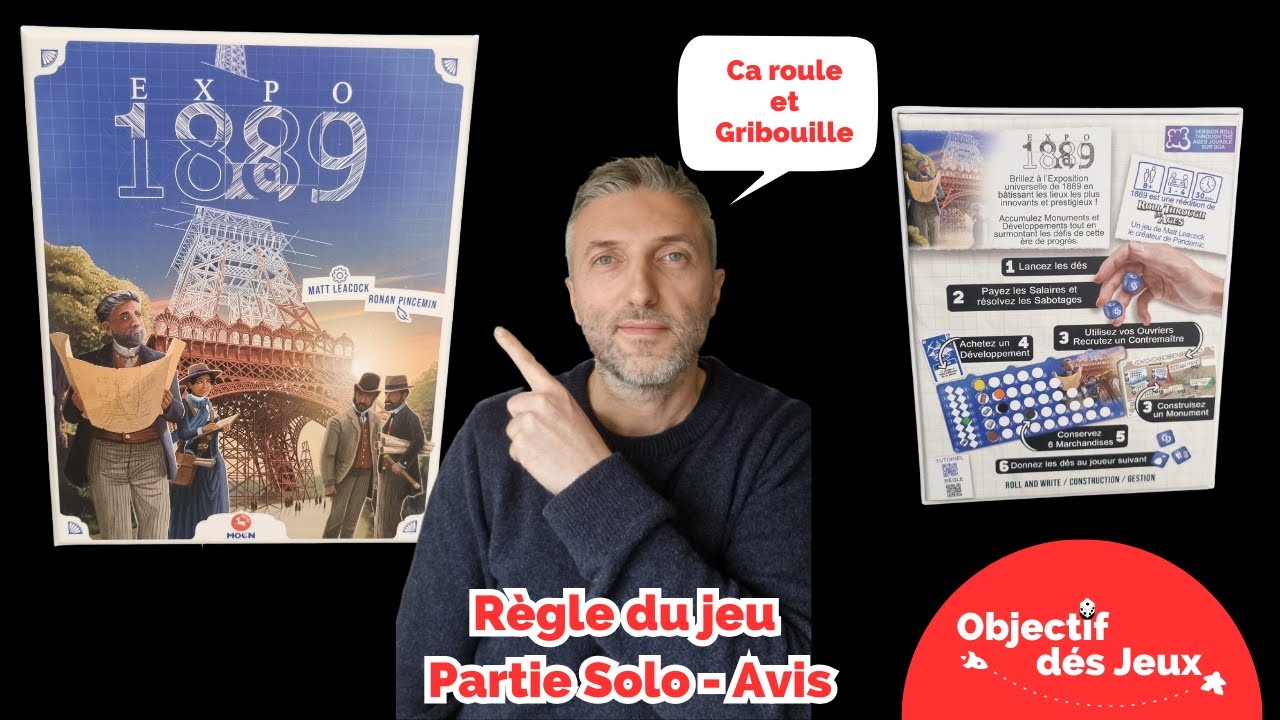 Expo 1889 | Règle du jeu multi et une partie solo du jeu de société. Chevre édition 