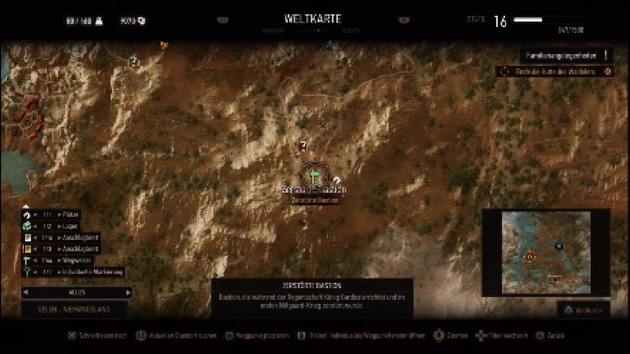 Witcher 3 - inside Destroyed  Bastion