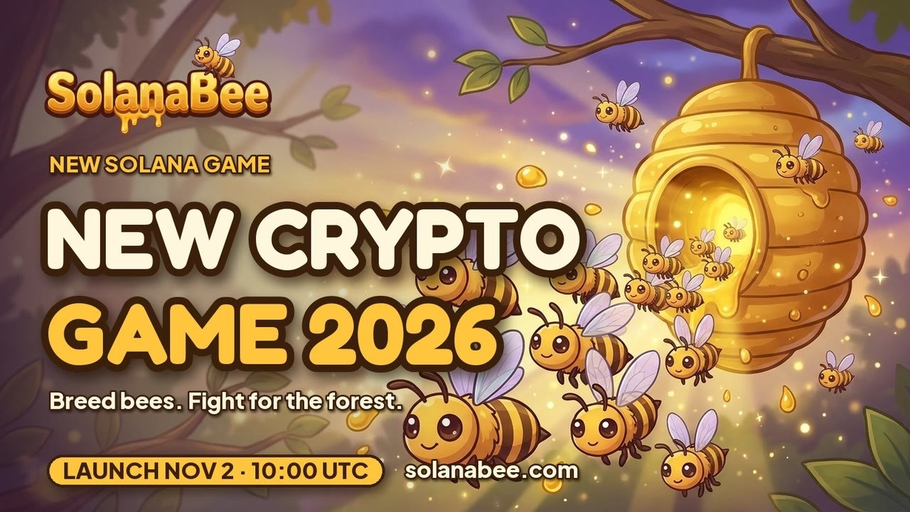 SolanaBee &ndash; New Crypto Game 2026 | Official Trailer | Play to Earn on Solana (Launch Nov 2)