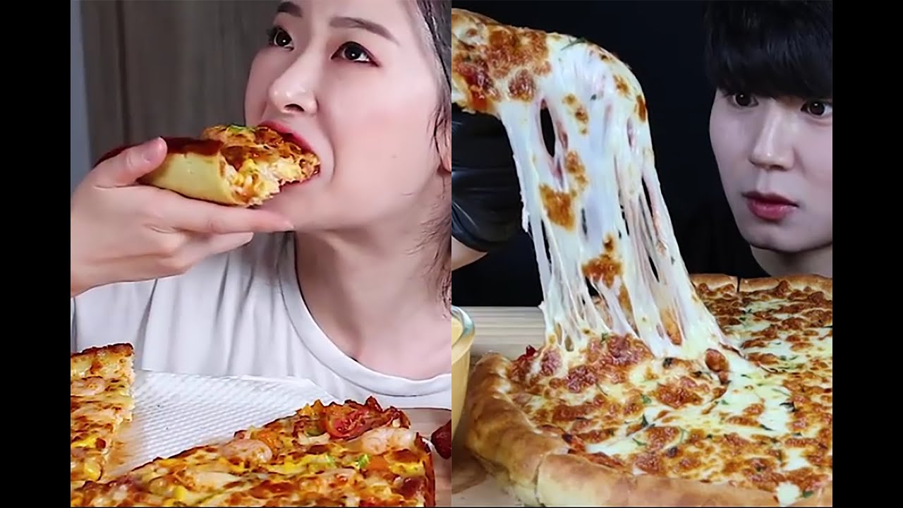 PIZZA MUKBANG COMPILATION |  PIZZA EATING SOUNDS ASMR