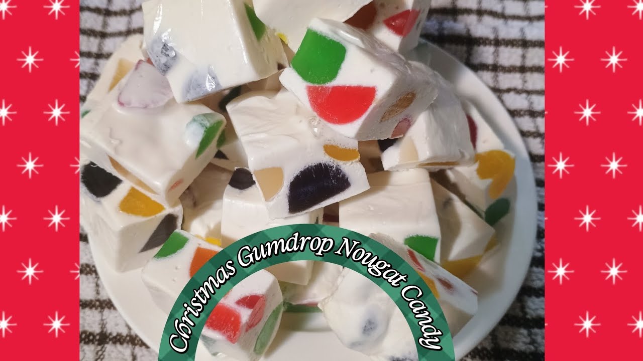 EASY CHRISTMAS GUMDROP NOUGAT CANDY! 