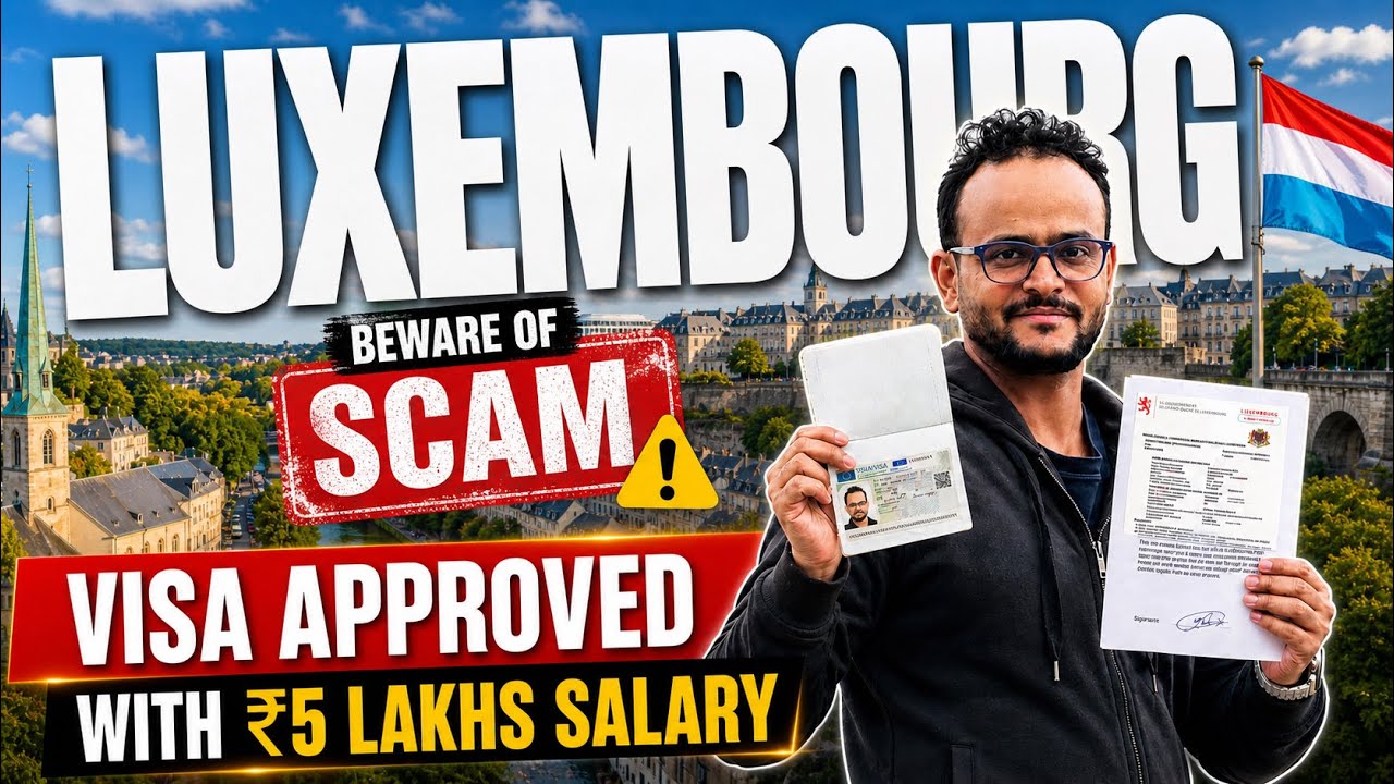 Luxembourg Visa Approved Without Embassy & Biometric | Luxembourg Jobs for Indian 2026