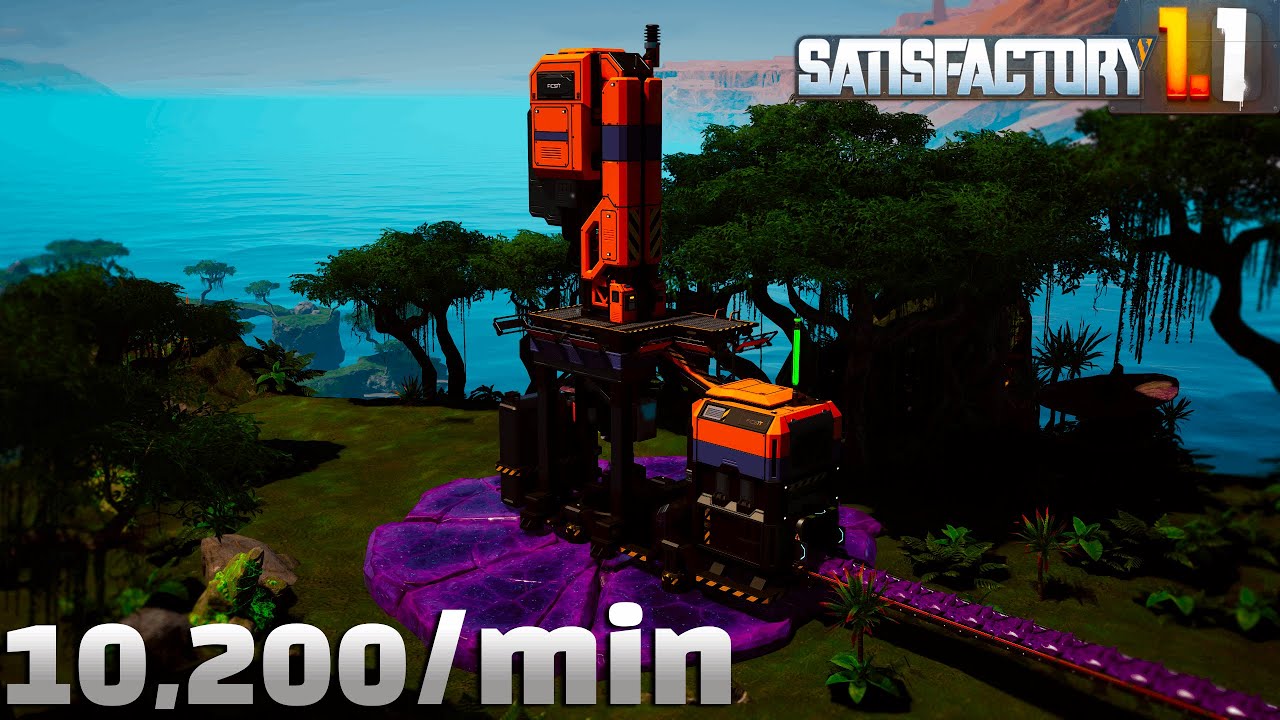 Mining ALL THE SAM ORE in the world in satisfactory 1.1