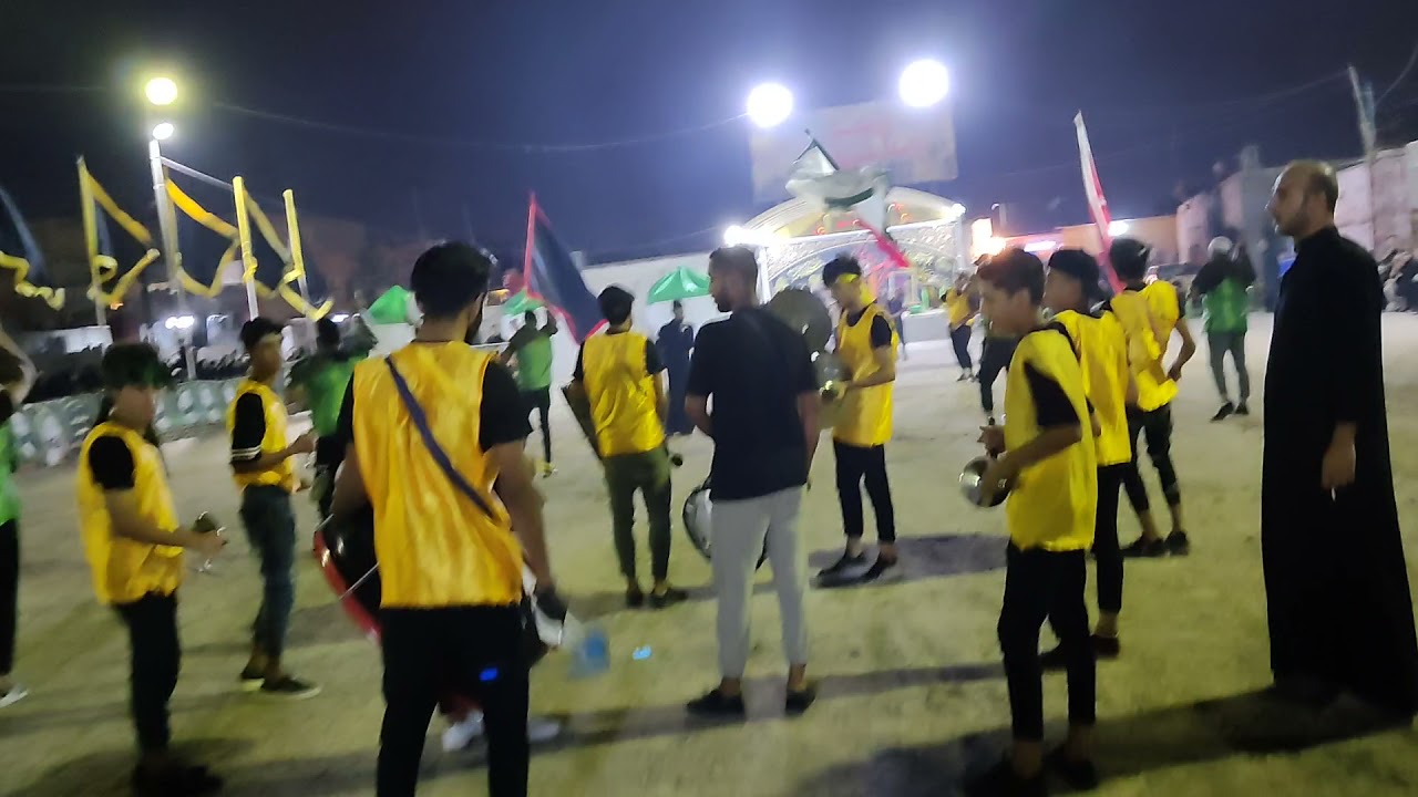 موكب الدكتور احمد الوائلي/استعراض موكب الامام علي الهادي شارع الميثاق