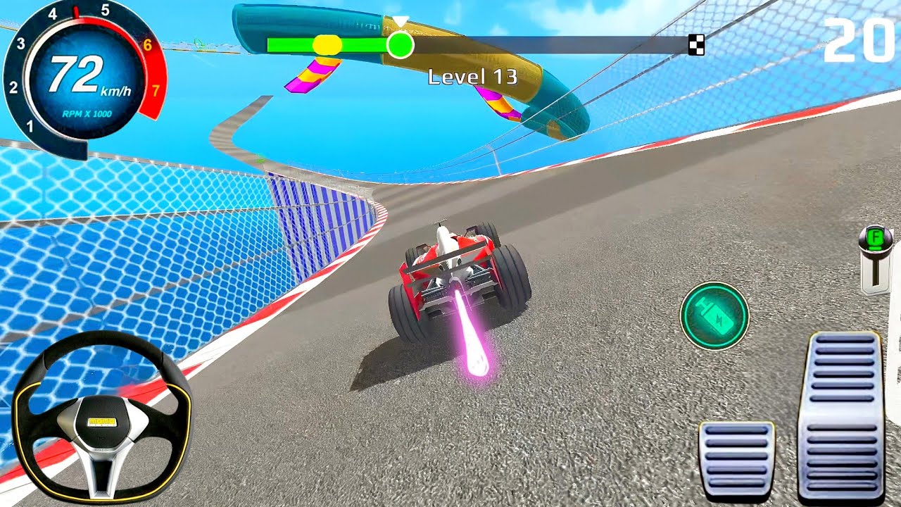 Impossible Crazy F1 Cars Mega Ramp F1 Car Stunts Racing Driver Master Simulator Android Gameplay P18