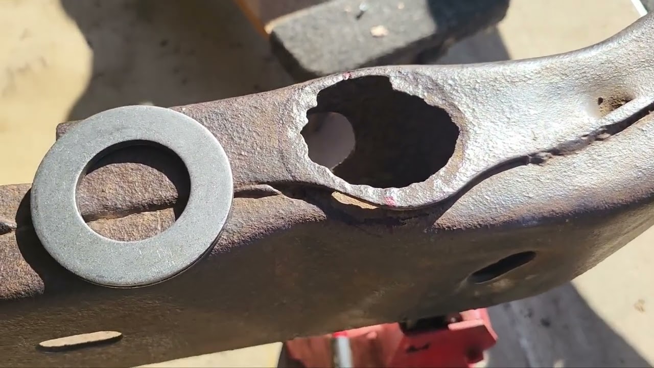1971 Pontiac Catalina Convertible Rear Frame Body Mount Hole Repairs