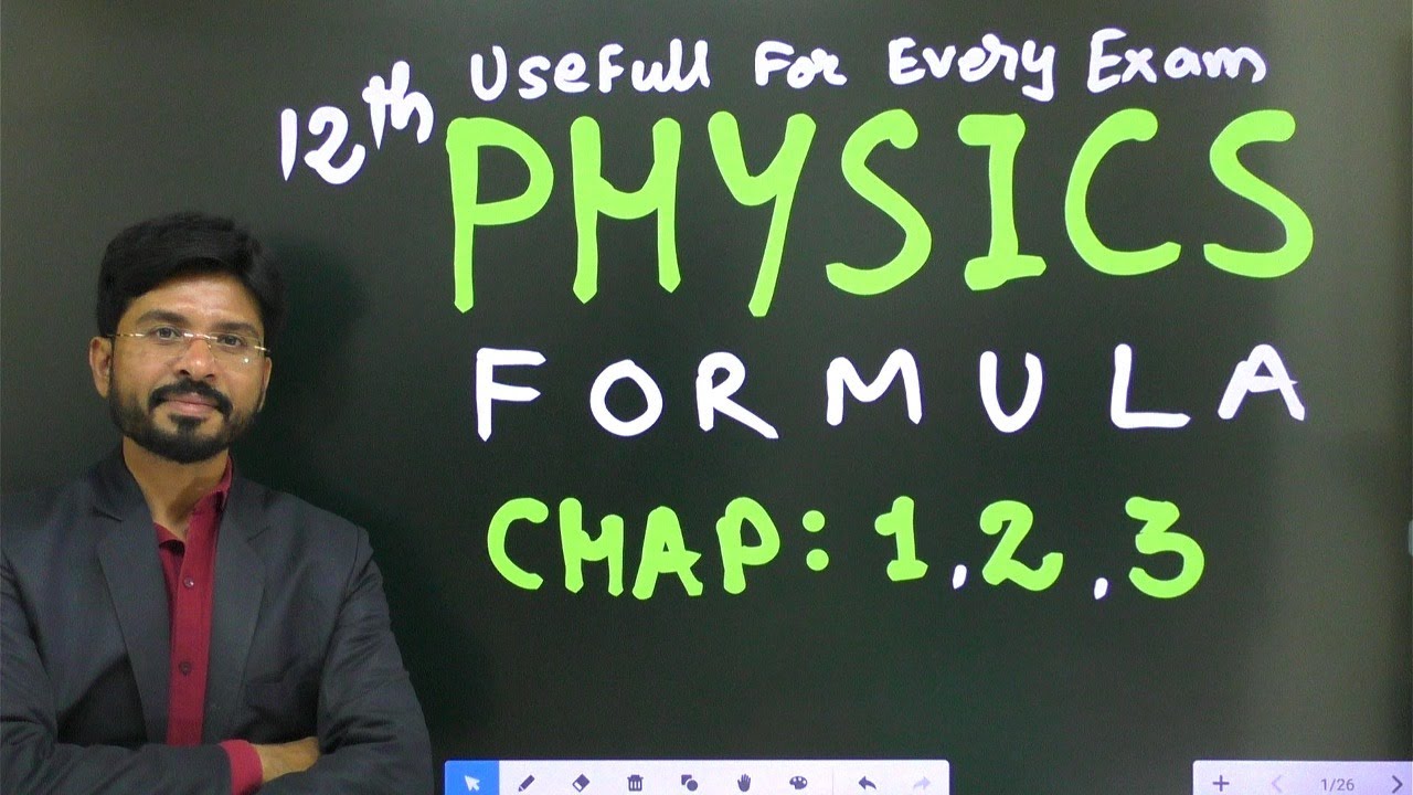 12th Physics Formula Chap: 1,2,3 UseFull For Every Exam | NBParmarSir