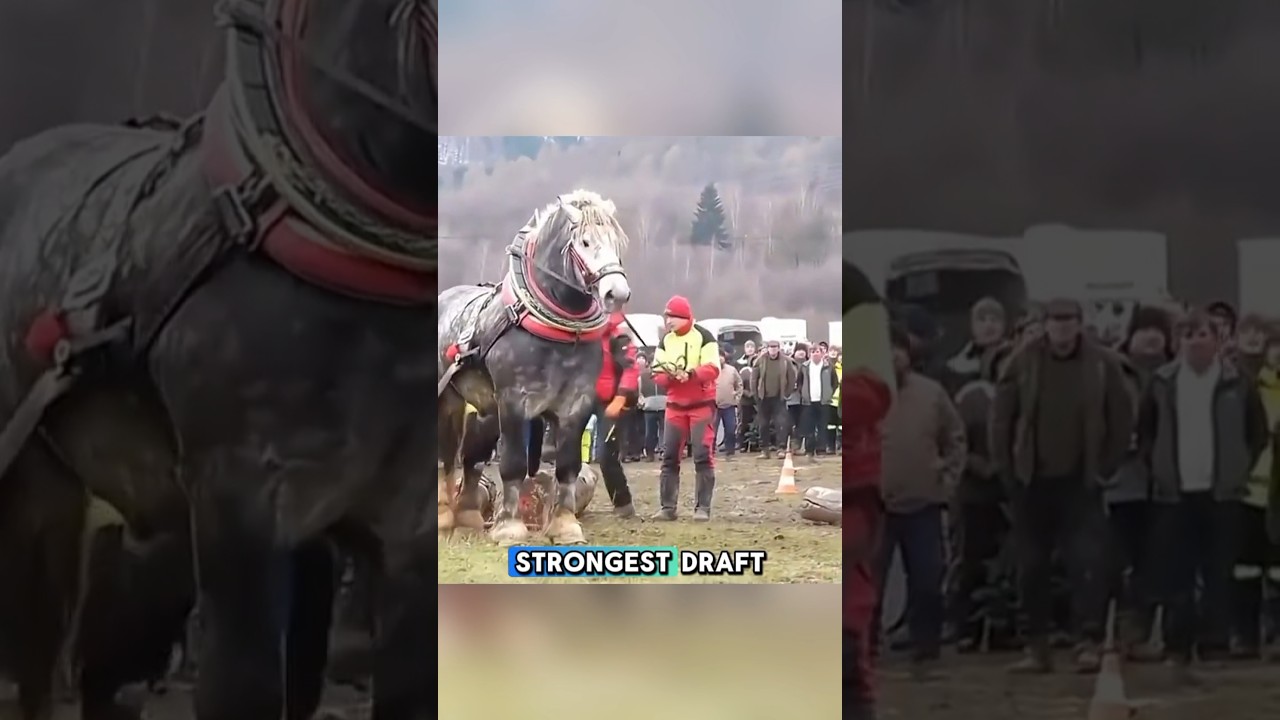 The Giant Horse That Amazes Everyone! 🐎 | Percheron Facts #factshorts