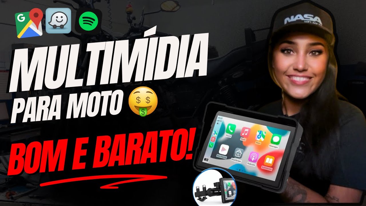 GPS MULTIMÍDIA PARA MOTO BOM E BARATO - VALE A PENA TER UM?  HM-500