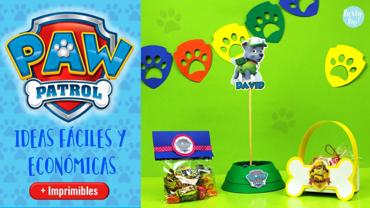 Paw Patrol 🐾 - Ideas para tu fiesta de La Patrulla Canina 🐶 |Partypop DIY🎉|