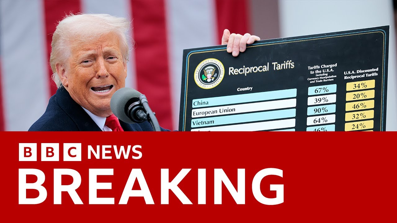Trump announces 90-day pause on new tariffs and raises China tariffs | BBC News