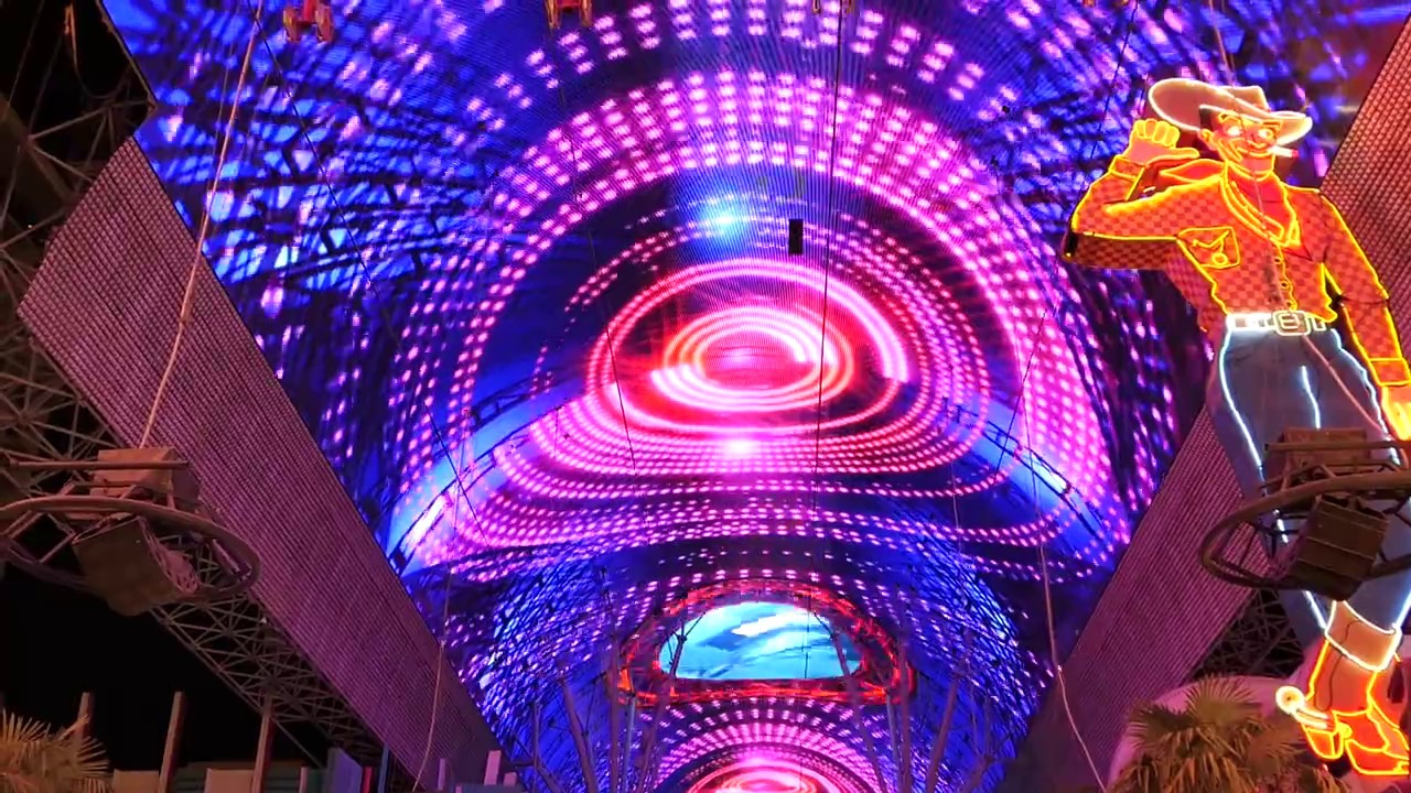 Viva Vision light show Fremont Street Experience in Downtown Las Vegas