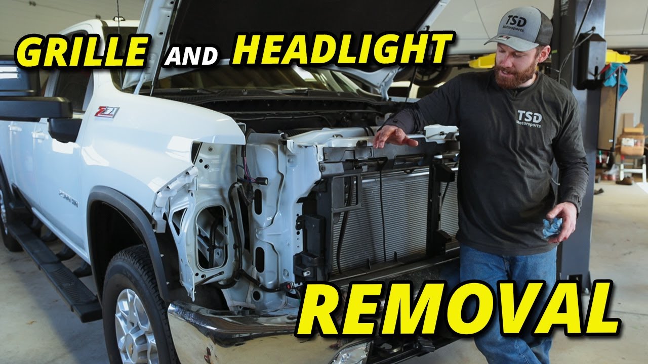 2020+ 2500HD 3500HD Silverado Headlight & Grille Removal Guide 2021 2022 Sierra HD