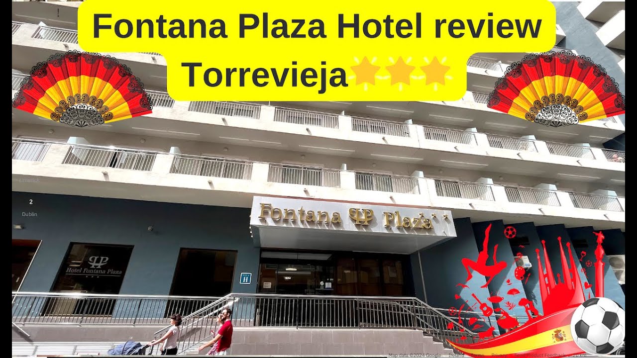 Обзор отеля Fontana в Торревьехе, прогулка по рынку и пляжу (4K).