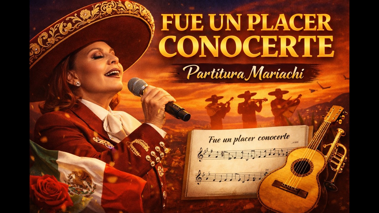 FUE UN PLACER CONOCERTE | Partitura Mariachi #RocioDurcal