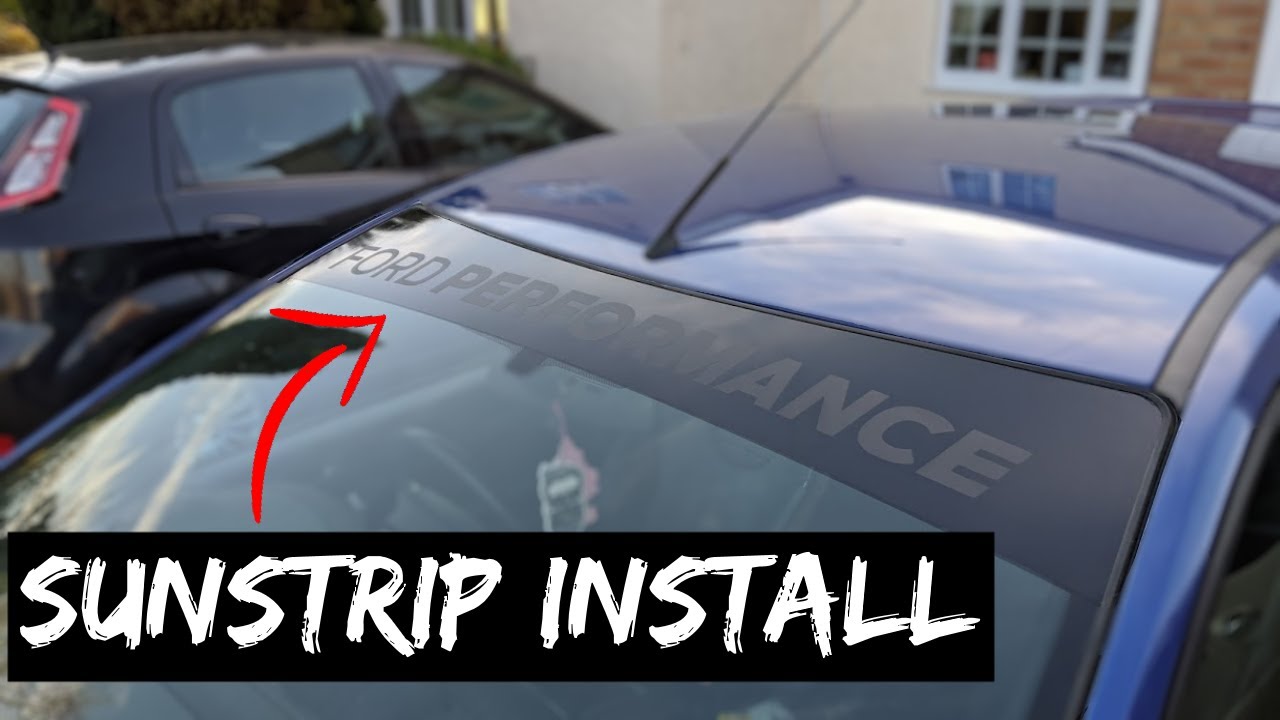 How to INSTALL a SUNSTRIP to your CAR! - MK2 FOCUS ST
