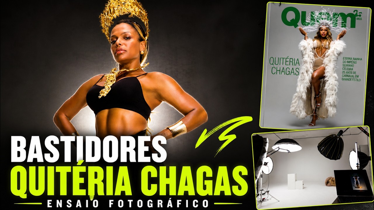 Bastidores do Ensaio Fotográfico com Quitéria Chagas