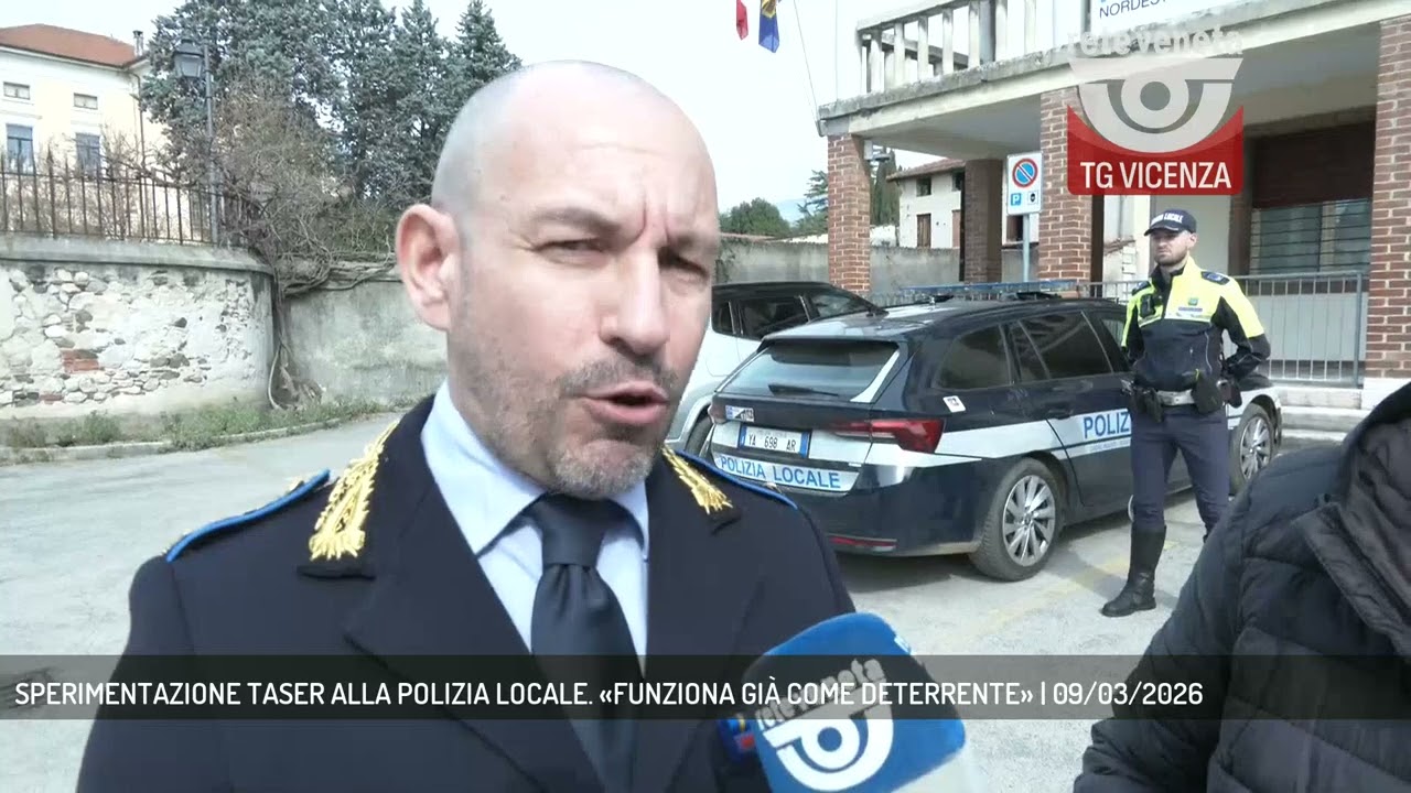 SPERIMENTAZIONE TASER ALLA POLIZIA LOCALE. «FUNZIONA GIÀ COME DETERRENTE» | 09/03/2026