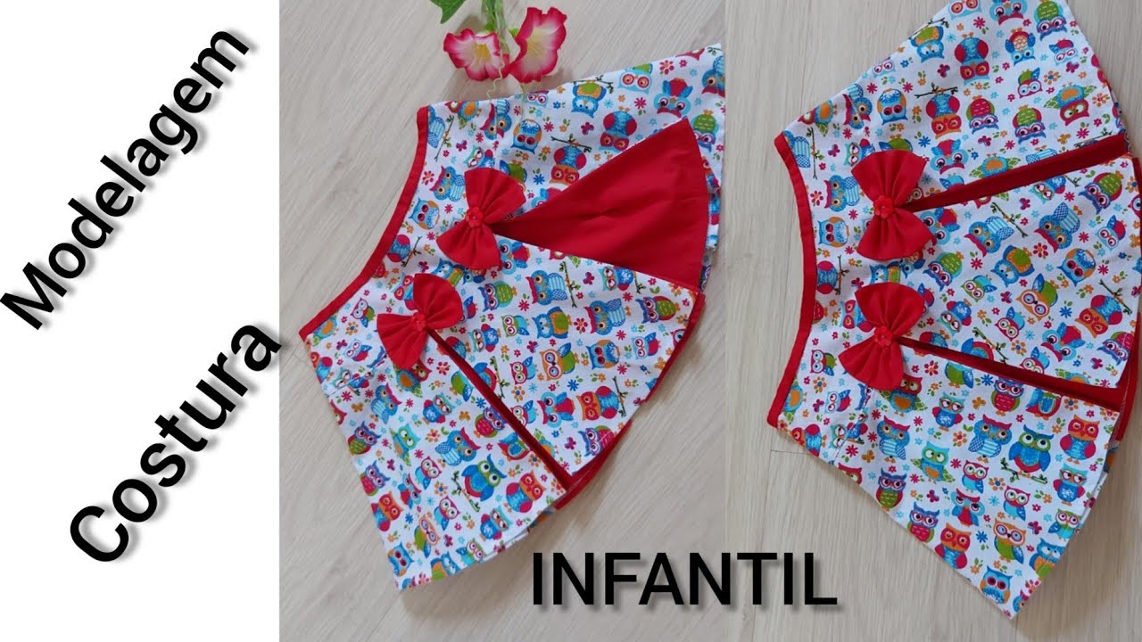 MODELAGEM E COSTURA SAIA INFANTIL