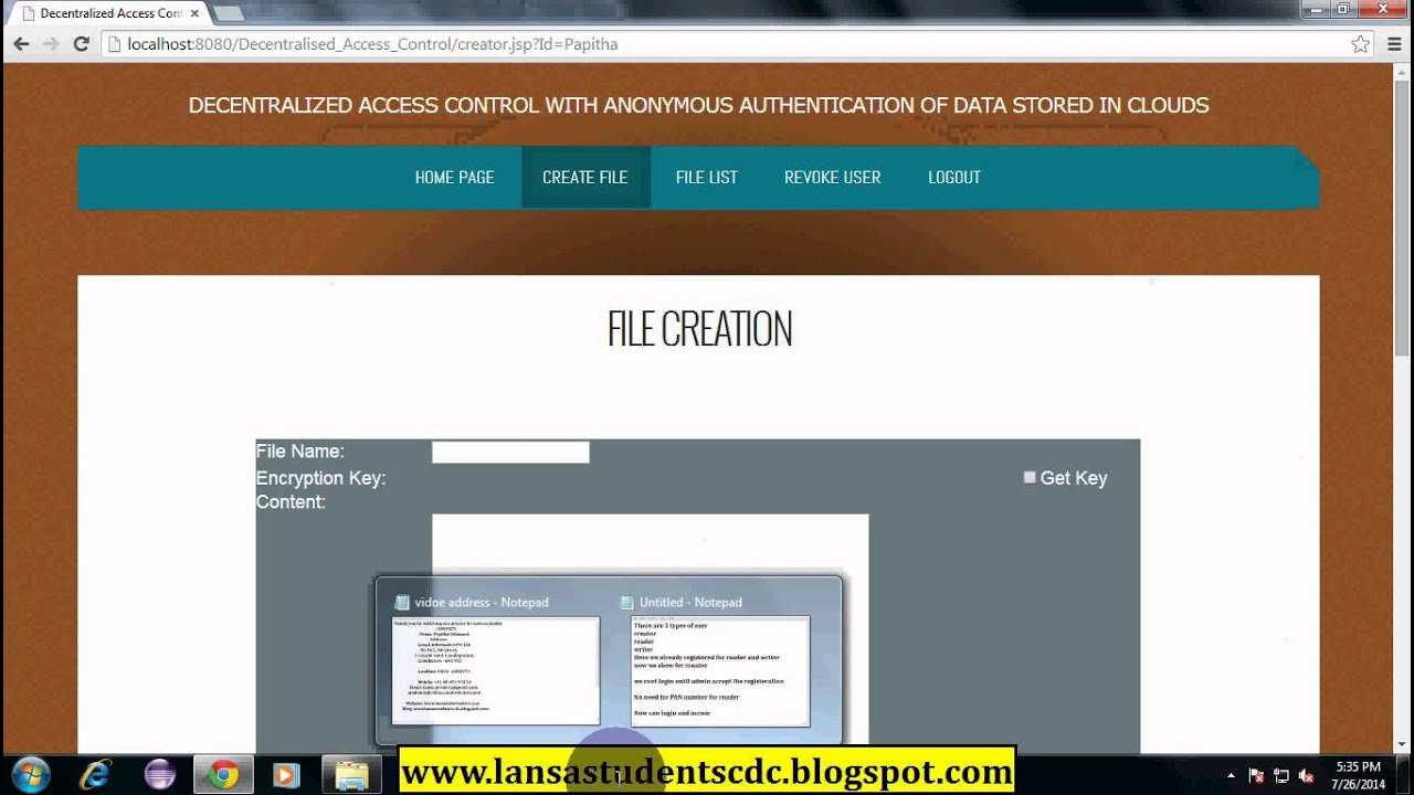 Decentralized Access Control With Anonymous Authentication Of Data Stored In Clouds in java