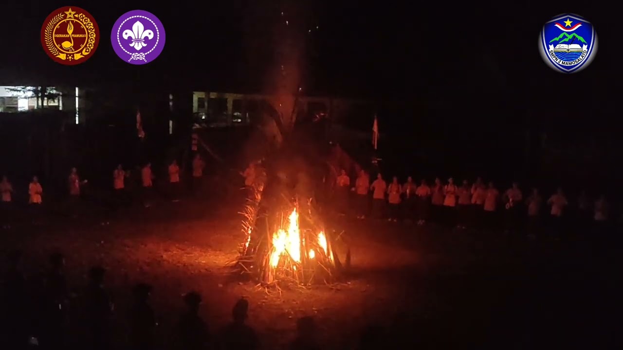 Api unggun SMPN 2 Mamosalato Tahun 2026