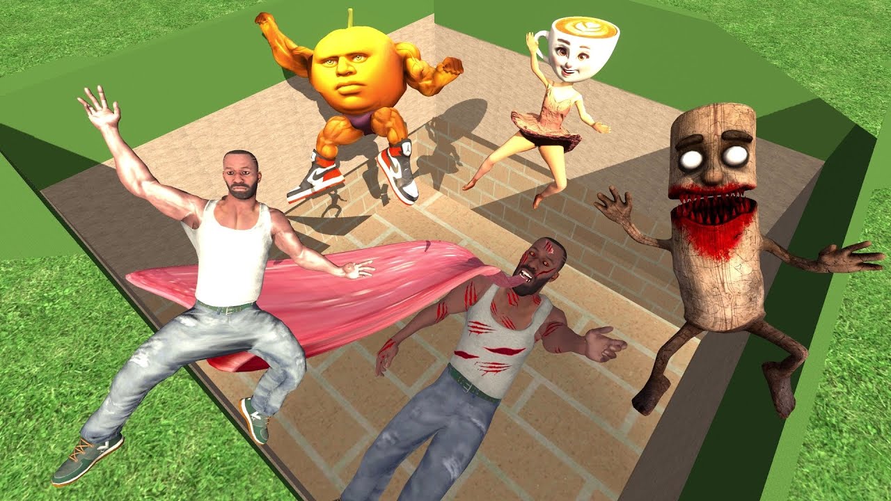 Franklin & Italian Brainrot Fall Into Zombie Franklin Mouth in Indian Bike Driving 3D: