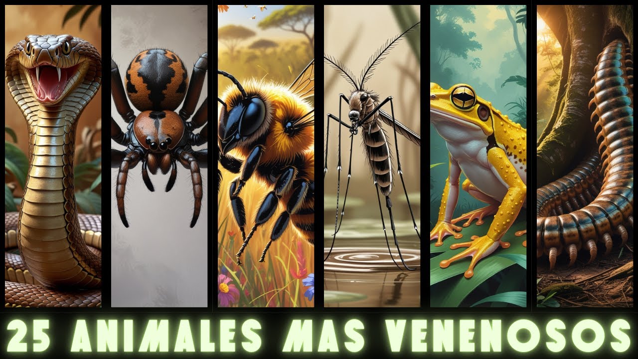 LOS 25 ANIMALES MAS VENENOSOS DEL MUNDO