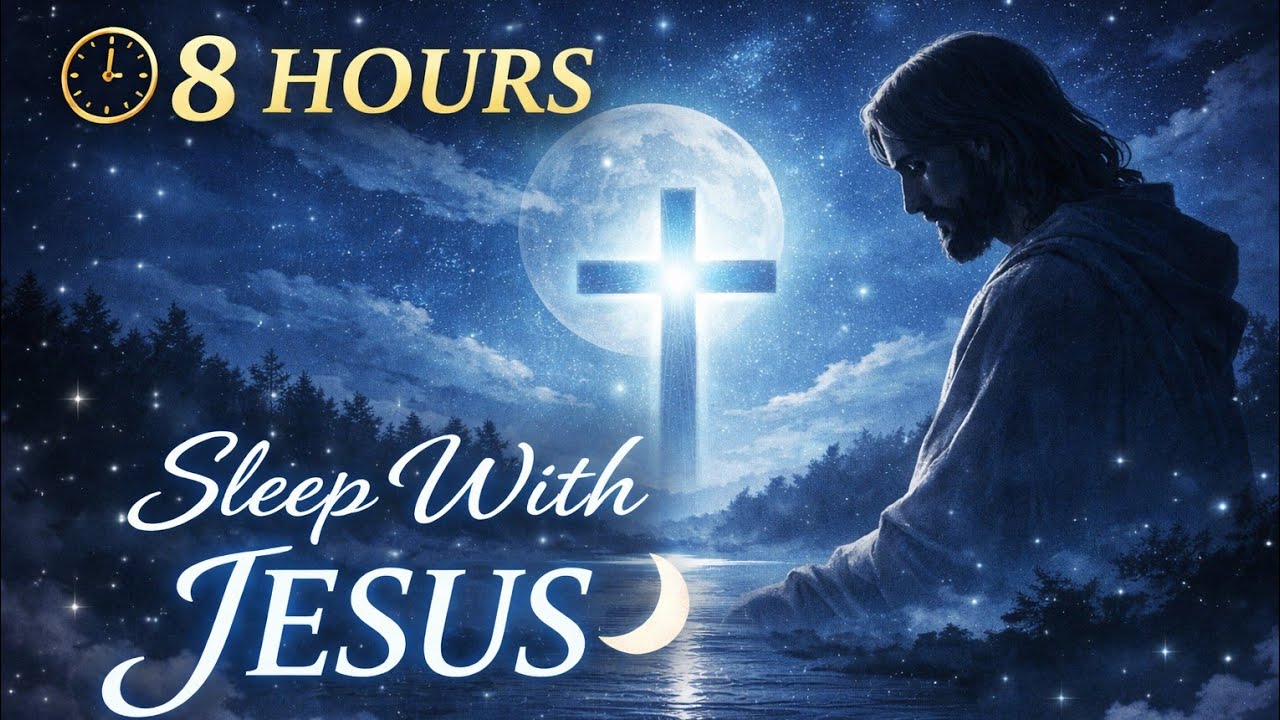 Sleep With Jesus 🌙 8 Hours Night Prayer Music | Peaceful Christian Sleep Worship