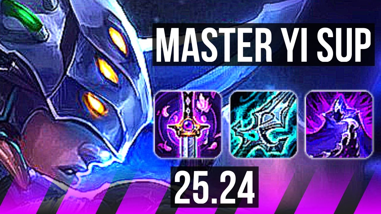 MASTER YI & Ashe vs MEL & Xayah (SUP) | NA Master | 25.24