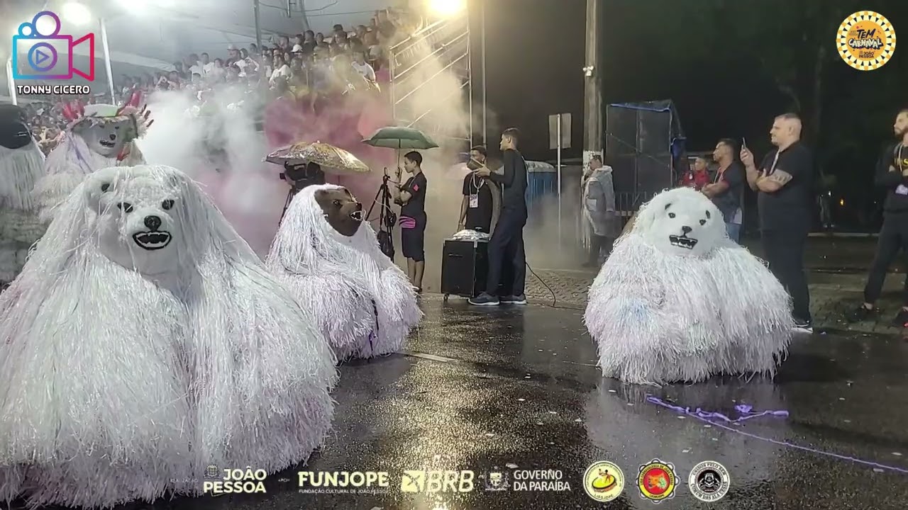 🐻❄️ Carnaval de João Pessoa 2025 | Desfile Oficial | Urso Branco & Cia 🎭