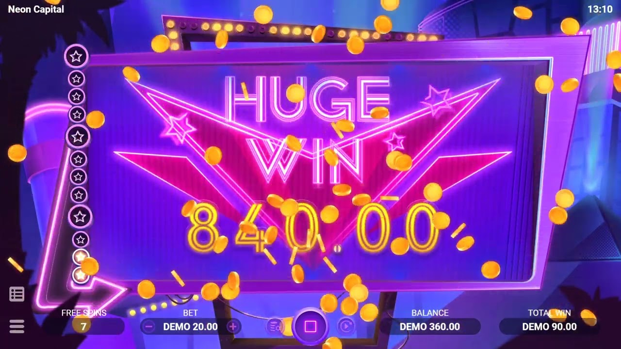 Neon Capital (Evoplay) 👉Online Slot HUGE WIN! 🤑