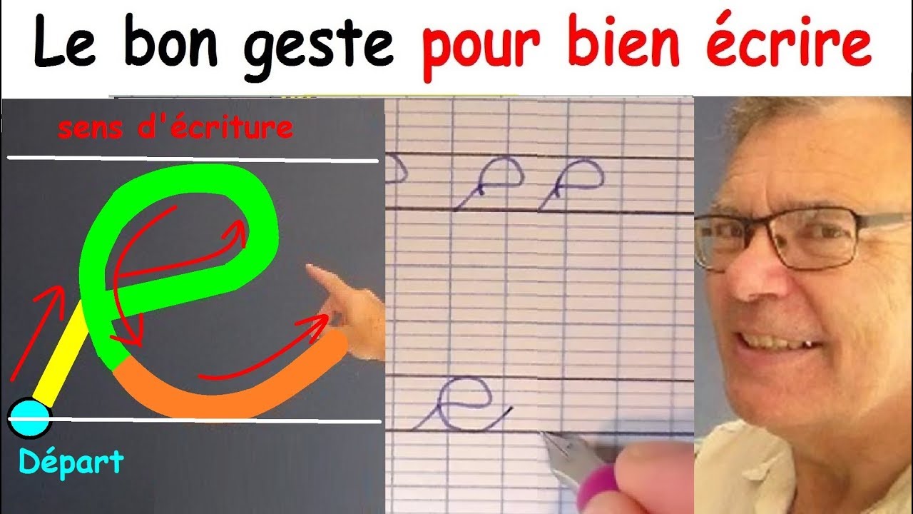 Ecriture française gs cp ce1 : Comment bien écrire la lettre e # 5