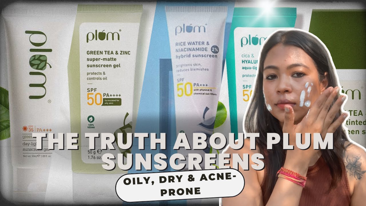 5 Plum Sunscreens Compared:Which One is Perfect for Your Skin Type?Blotting paper Test!Honest Review