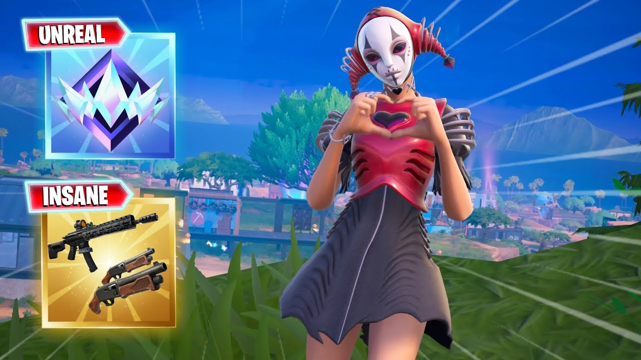 Dominating with the OP MYTHIC Twin Hammer Shotgun (Fortnite UNREAL Ranked 17 Elims)