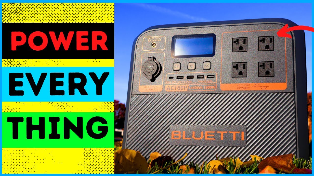 The Bluetti AC180P Will Change How You Use Portable Power ⚡🔋