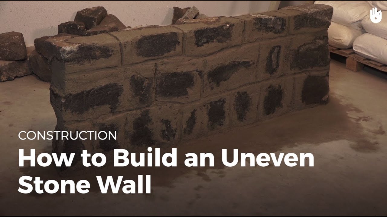How to Build an Uneven Stone Wall | Masonry